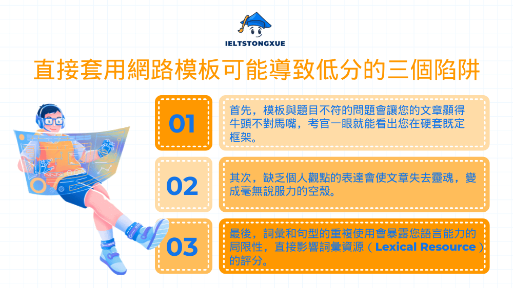 直接套用網路模板可能導致低分的三個陷阱