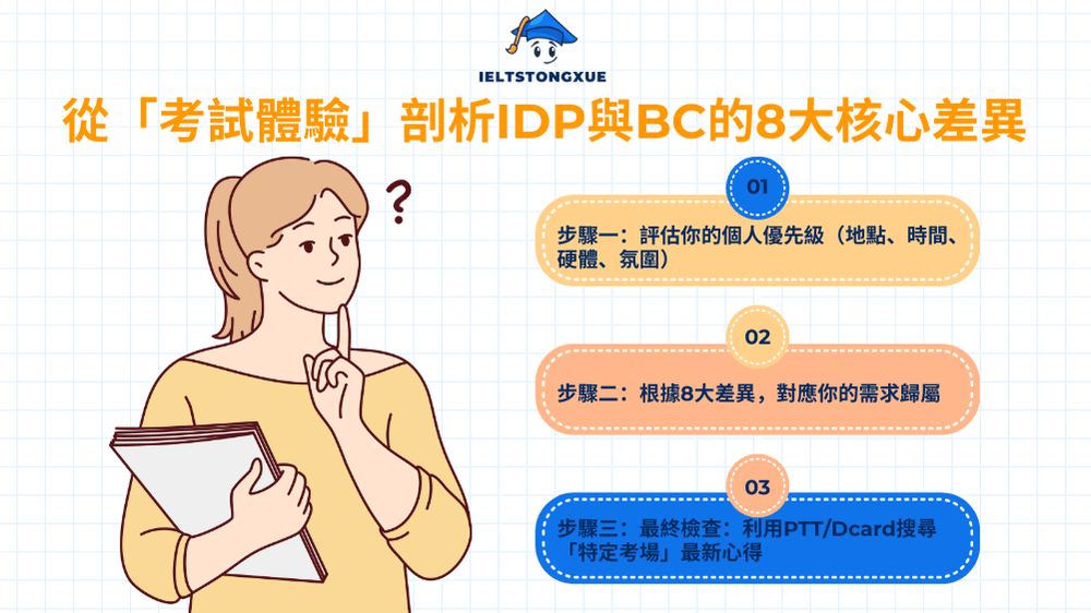 3步驟找到最適合你的雅思考試中心