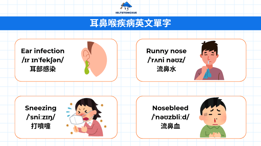 耳鼻喉疾病英文單字