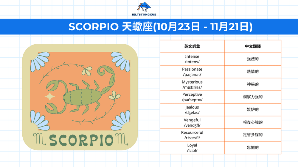天蠍座 Scorpio: 深沉神秘的靈魂探尋者