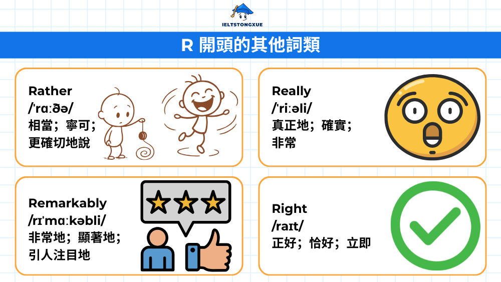 280+ 個常見 R 開頭的英文單字：掌握高頻詞與必背單字清單