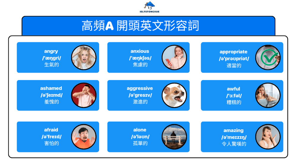 高頻A 開頭英文形容詞