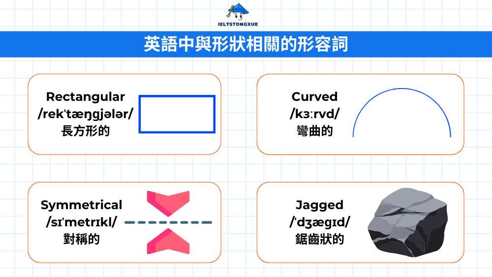 形狀相關形容詞與副詞